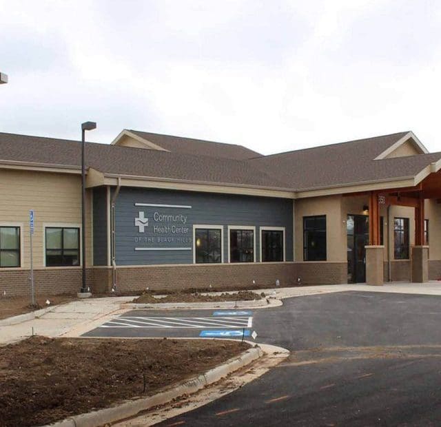 Exterior Photo of Community Health Center of the Black Hills project completed by Kilowatt Electric in Rapid City.